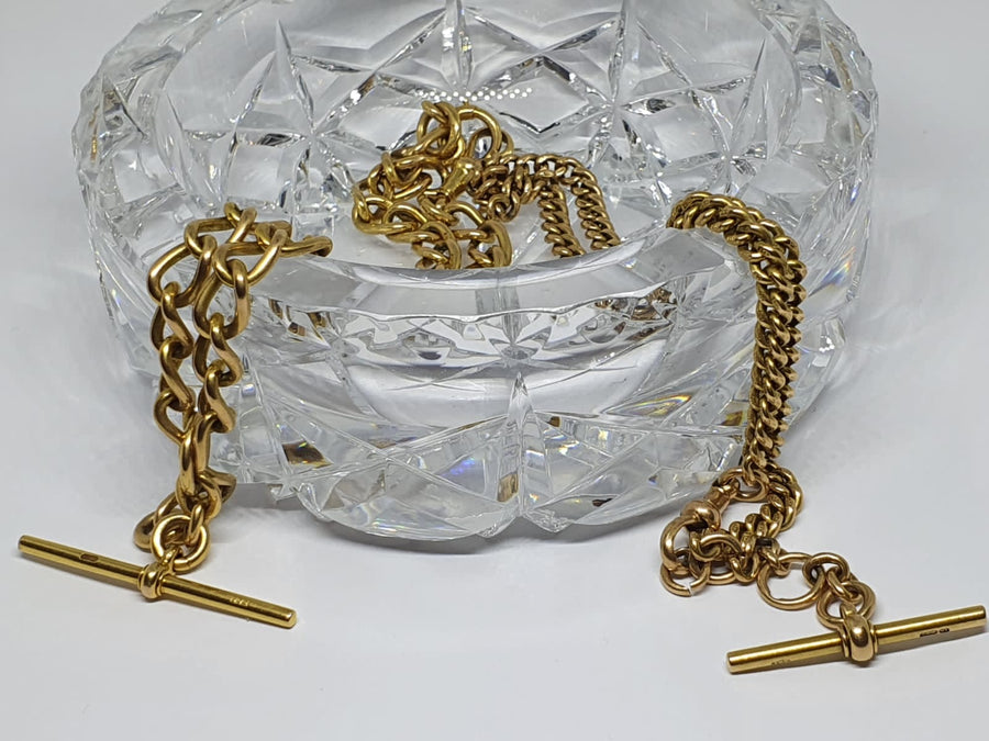 Vintage Pocket Watch Chain - Tight Curb Link