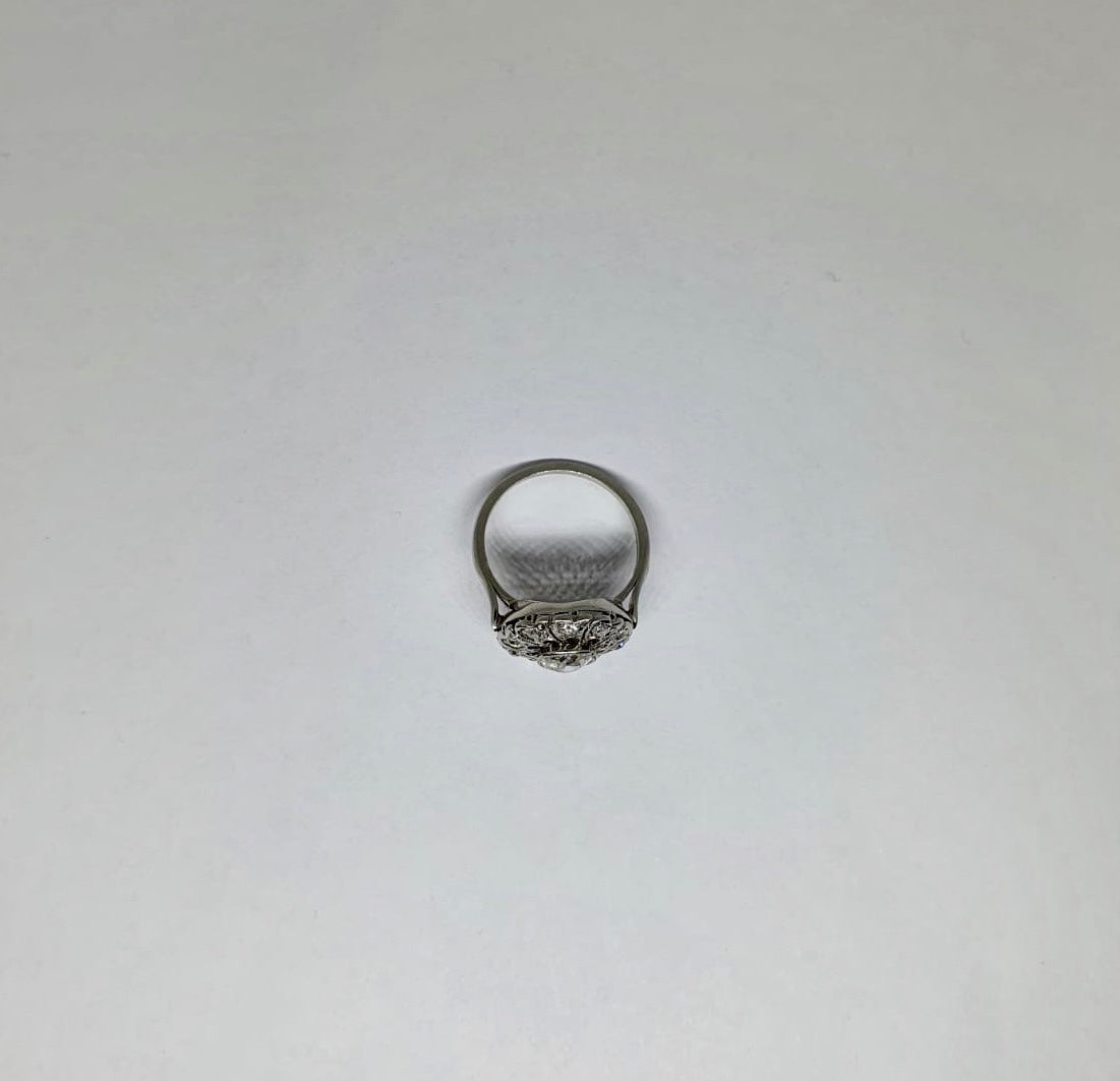 Platinum unusual Diamond cluster ring – Victoria Bedwell