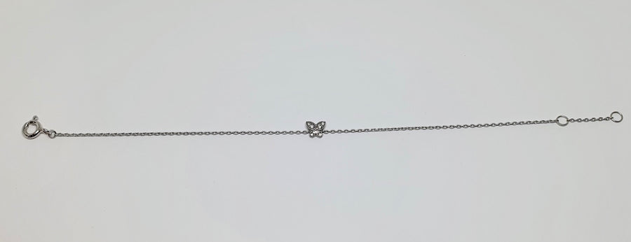 18 carat white gold Diamond Butterfly Bracelet