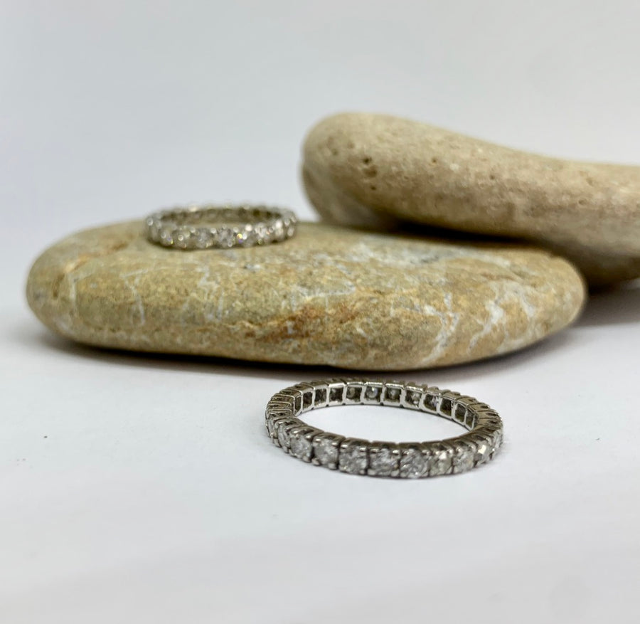 18 carat white gold Full Eternity Ring