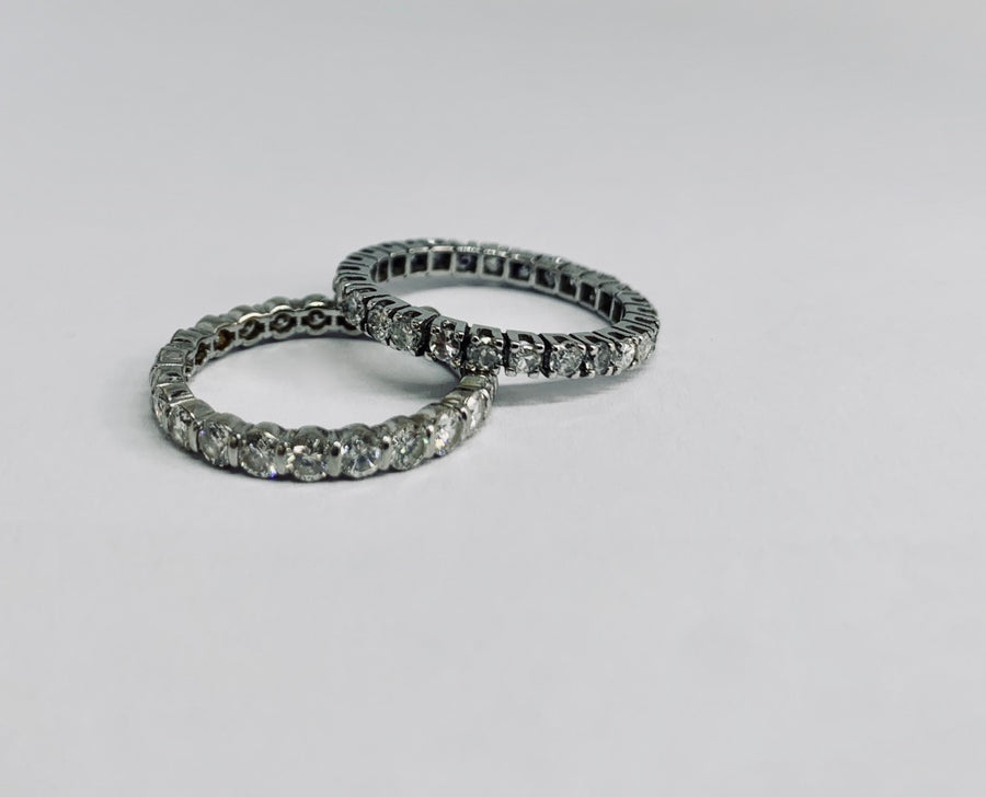 18 carat white gold Full Eternity Ring